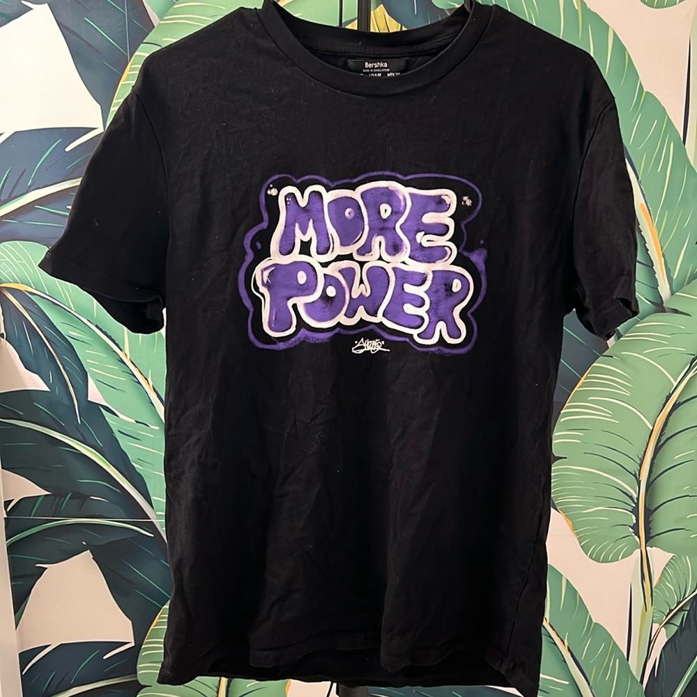 Bershka “More Power” graphic tee